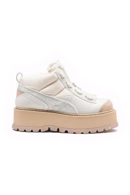 FENTY PUMA BY RIHANNA - ZIPPED SNEAKER BOOTS - Marshmallow