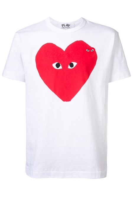 COMME DES GARÇONS PLAY  heart print T-shirt